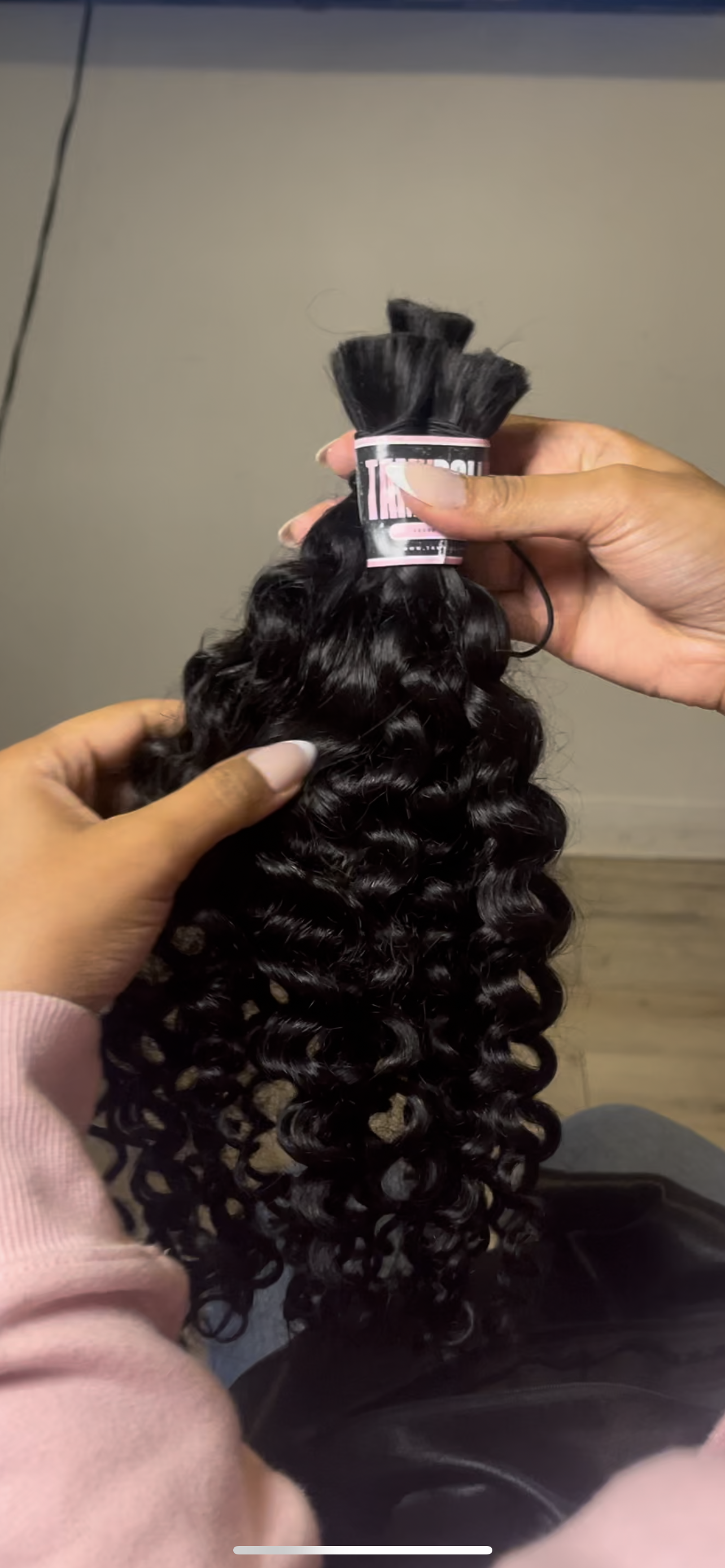 Italian Curly Bulk Hair - TAMY DOLL HAIR 