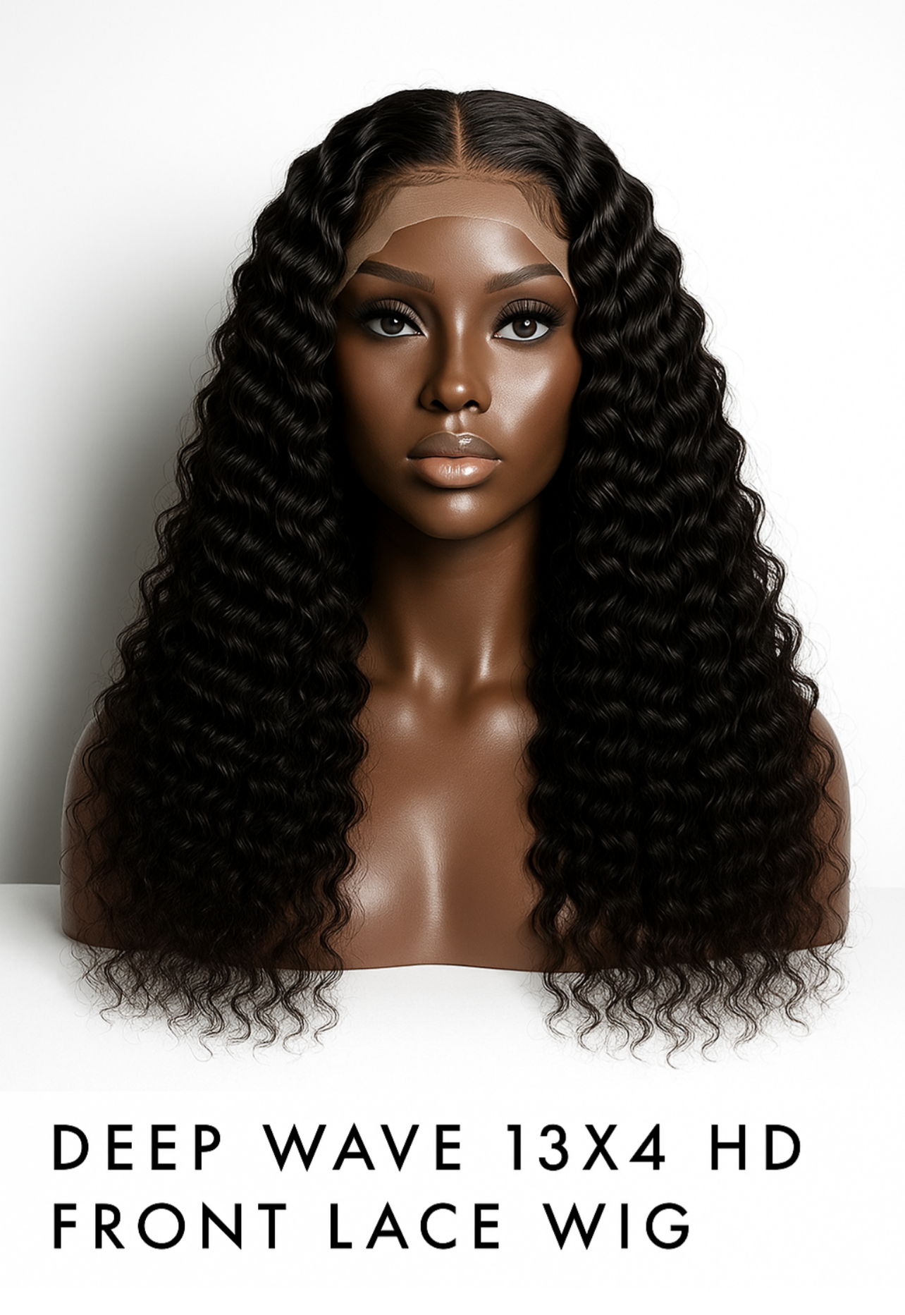 Deep wave 13x4 HD Front Lace Wig - TAMY DOLL HAIR 