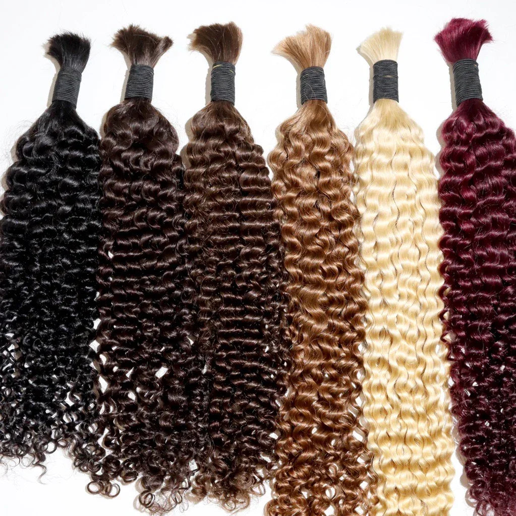 Boho Deep Curly Bulk Braiding Hair - TAMY DOLL HAIR 