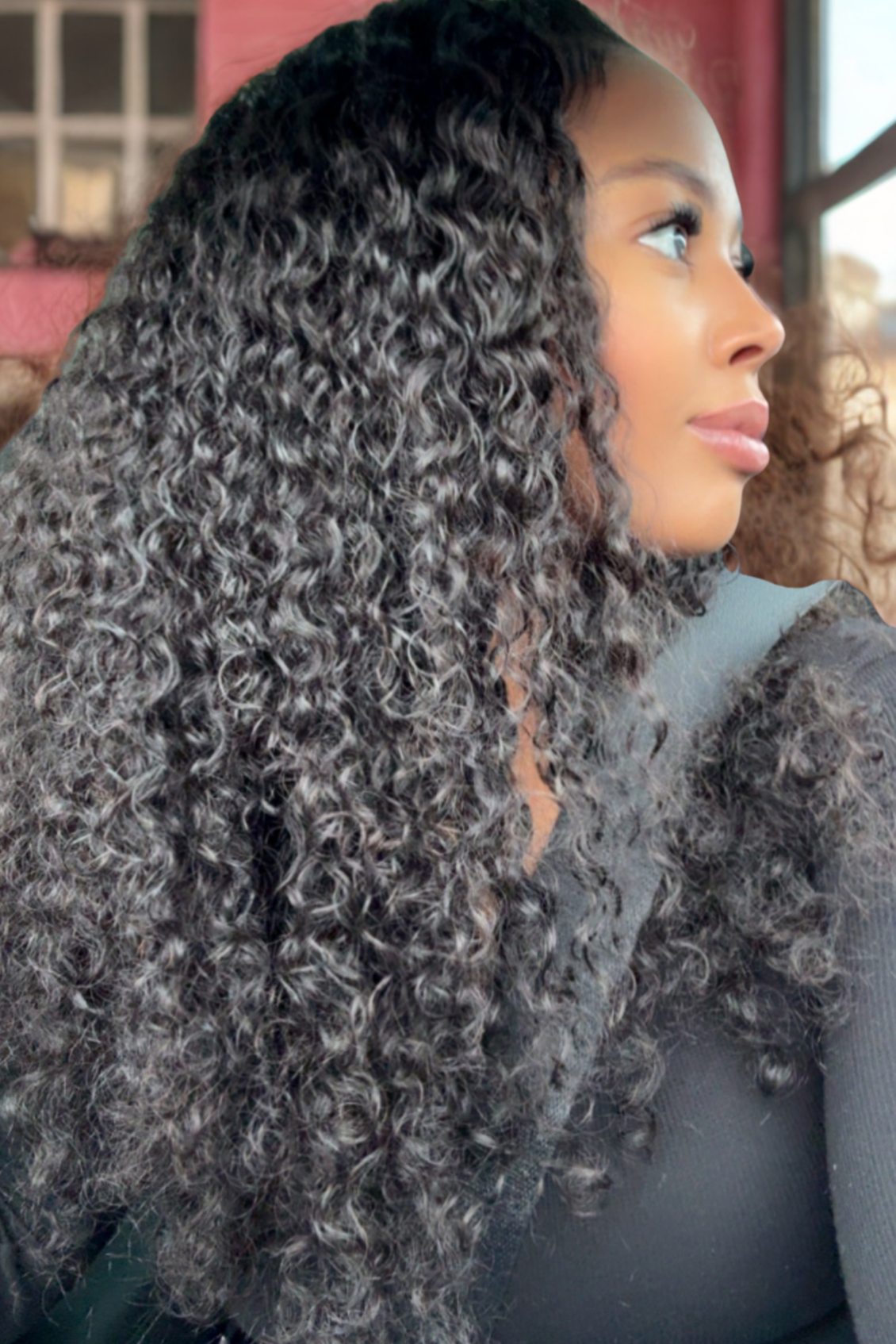 Haft Wig Italian Curly -Blend & Secure - TAMY DOLL HAIR 