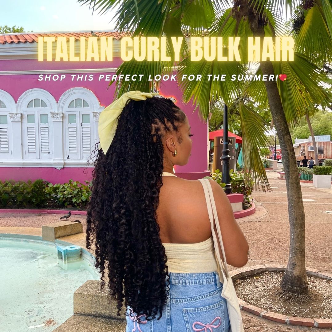 Italian Curly Bulk Hair - TAMY DOLL HAIR 