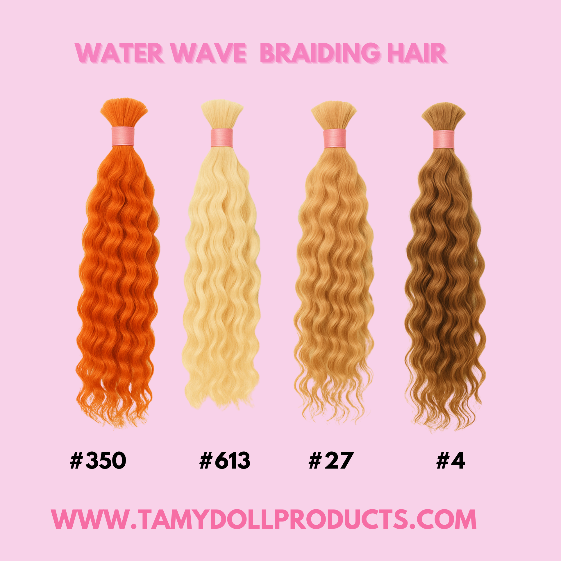 Water wave bulk hair - TAMY DOLL HAIR 