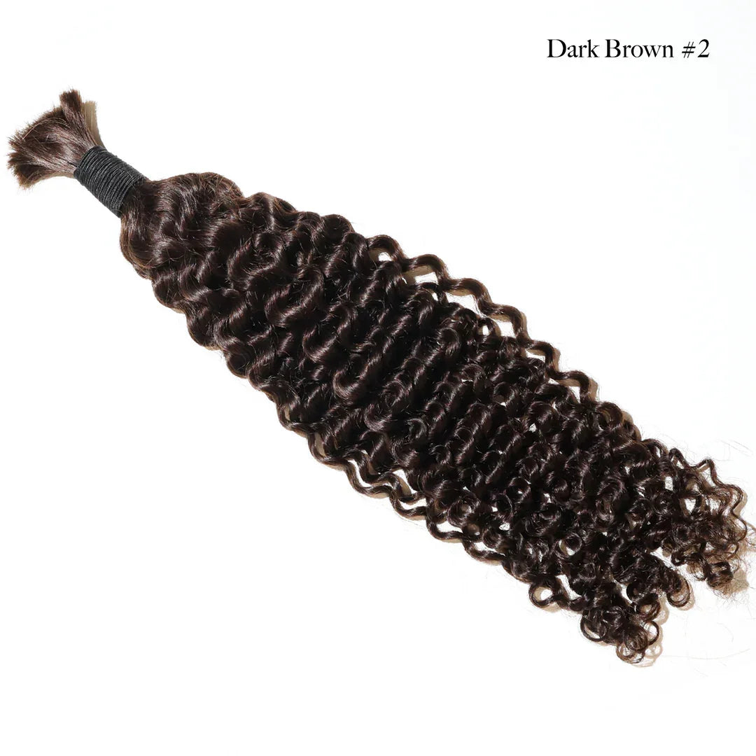 Boho Deep Curly Bulk Braiding Hair - TAMY DOLL HAIR 