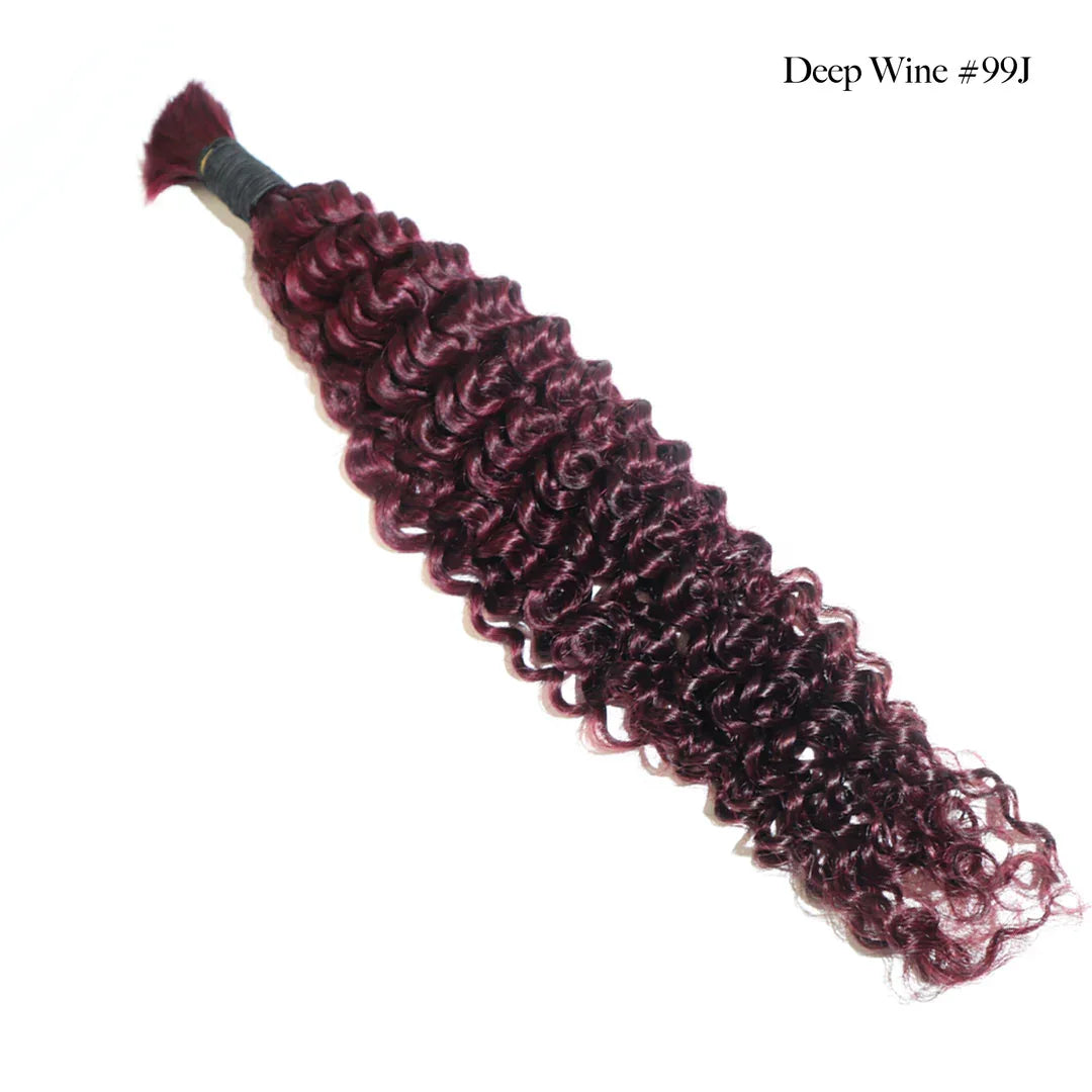 Boho Deep Curly Bulk Braiding Hair - TAMY DOLL HAIR 
