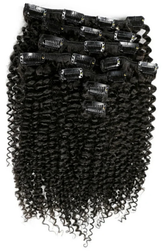 Kinky Curly Hair Clip In Extensions - TAMY DOLL HAIR 