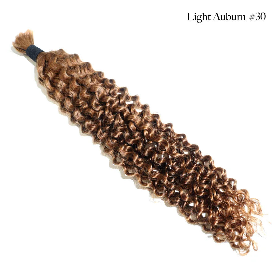 Boho Deep Curly Bulk Braiding Hair - TAMY DOLL HAIR 