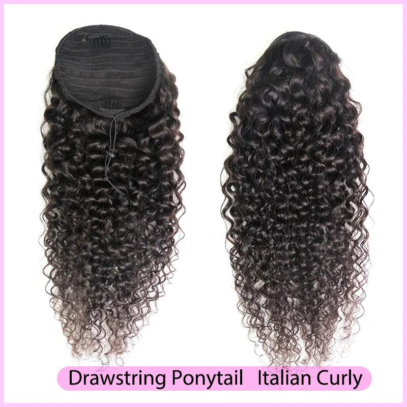 Wrapped Ponytail & Drawstring Ponytail 100% Mink Hair - TAMY DOLL HAIR 